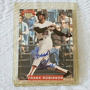 Frank Robinson Autographed 1994 Nabisco All-Star Legends‎ Card with CoA Vintage